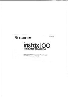 Fujifilm Instax 100 manual. Camera Instructions.
